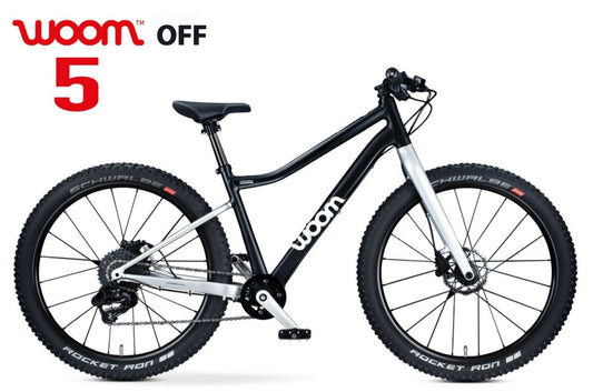 WOOM OFF 5 black 2025  l Kids Woom bike BLACK WOOM OFF 5